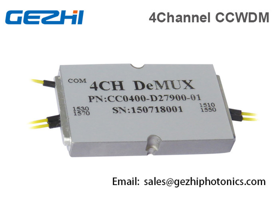 وحدة صغيرة 4 قنوات CWDM Mux Compact CWDM 1270-1610nm لشبكات PON