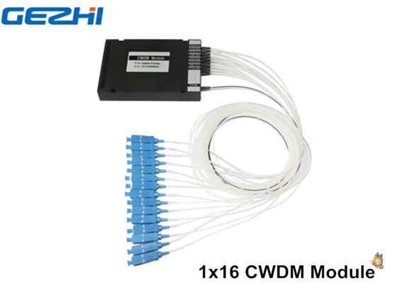 الجهاز السلبي 1 X 16 CWDM Mux Demux لشبكة WDM / نظام الكيبل التلفزيوني