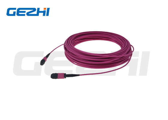 12/24 كبل تصحيح النوى سلسلة MTP MPO Cable OM3 OM4 OM5 3.0mm