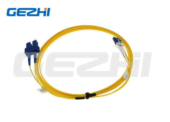 PVC 2 Core Duplex Fiber Patch Cord LC إلى كابل تصحيح الألياف SC لـ FTTH