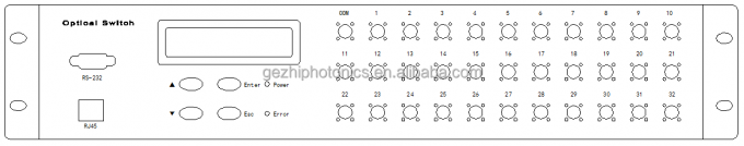 FSW 1x48 فائبر أوبتيكال سويتش 19 بوصة 2U راكماونت 1260 ~ 1650nm وضع واحد 1