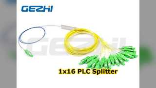 1x16 PLC Fiber Splitter اتصال أسرع