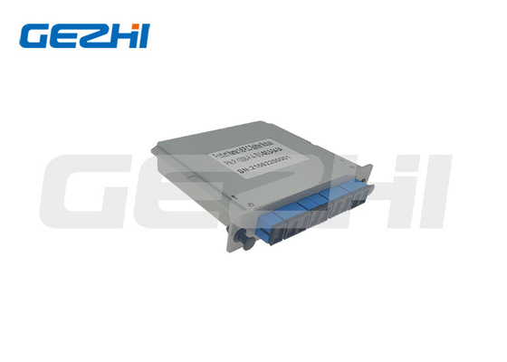 G657A الألياف البصرية PLC الفاصل 1x8 وحدة إدخال بطاقة كاسيت