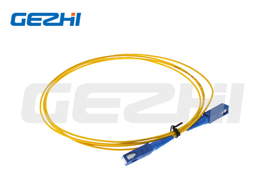 Simplex LSZH Fiber Optic Patch Cord SC / UPC إلى SC / UPC للشبكة المحلية / الكيبل التلفزيوني