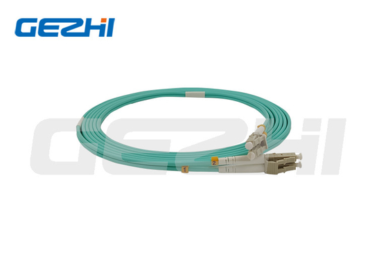 3.0 مم Simplex Fiber Optic Patch Cord OM3 LC LC Aqua 1m Multimode