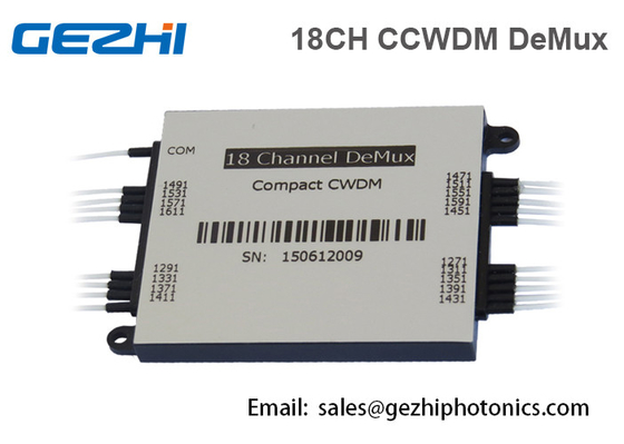 شراء 18CH مضغوط CWDM Mux Demux وحدة معدد سلبي بصري online manufacture