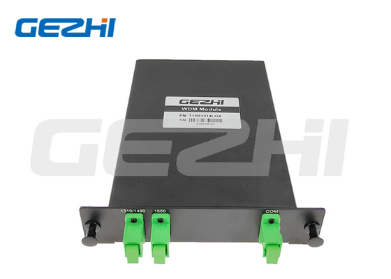 شراء مرشح CATV 3 منافذ الفاصل البصري WDM 1310/1490/1550nm وحدة كاسيت LGX في GPON ، نظام FTTH online manufacture