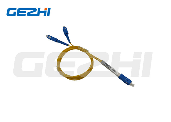 شراء فاصل ألياف بصرية من الفولاذ المقاوم للصدأ 1x2 مع موصل SC FC LC ST online manufacture