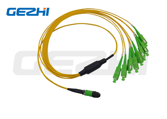 شراء MTP / MPO Trunk Cabe 12 نواة / 24 نواة / 48 نواة / 72 نواة / 96 نواة / 144 نقطة OS2 سلك تصحيح ألياف بصرية online manufacture