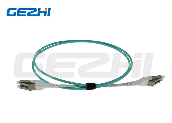 شراء الاتصالات / مركز البيانات LC OM3 MPO سلك التصحيح بالألياف البصرية مع سترة PVC / LSZH online manufacture