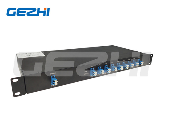 شراء 1U شاسيه راك ماونت 1470-1610nm فائبر ملفلكسسر 8ch CWDM Mux / Demux LC / UPC SMF-28e أو مخصص لنظم PON CATV online manufacture