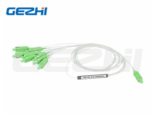 شراء 1x8 10.3dB خسارة إدراج SC/APC G657A1 قطاع PLC لأنابيب الفولاذ لشبكات FTTx تصنيع عبر الإنترنت