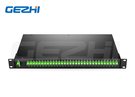 شراء 1x32 منفذ SingleMode Fiber PLC Splitter Rack Mount مع وصلة SC / APC online manufacture