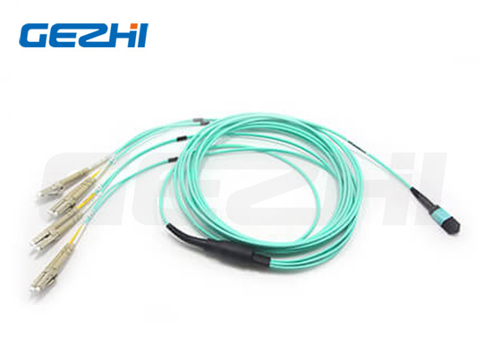 شراء 8F MPO ((أنثى) إلى 4 كابلات ربط مزدوجة LC online manufacture