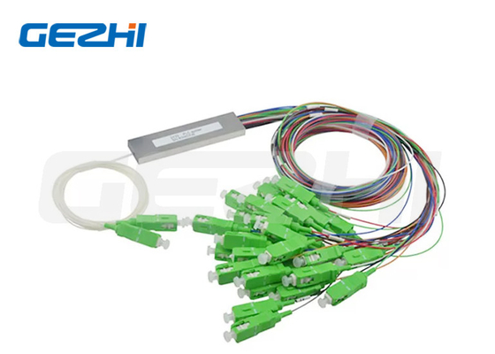شراء ميني كوبلر 2 X 8 SC / APC Fiber Optic Splitter WDM 1.5M لـ FTTH Box online manufacture