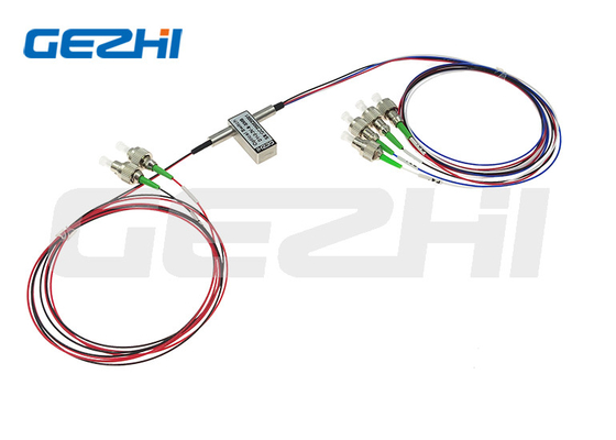 شراء مفاتيح ضوئية 1 × 2 نظرية ميكانيكية ضوئية مزدوجة 1 × 2 LC / UPC أو SC / UPC online manufacture