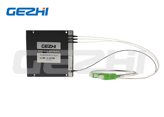 شراء وحدة CWDM Mux Demux الضوئية 3CH MUX DEMUX شبكة العمود الفقري 5G 1270-1610nm online manufacture
