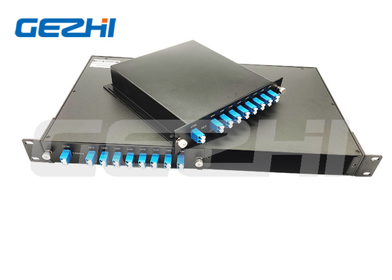 شراء ضائعة منخفضة كثافة عالية السلبية الألياف المزدوجة DWDM Mux مرشحات سلبية 1x8 قنوات الشبكات online manufacture