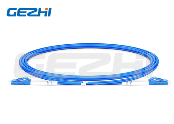 شراء LC UPC إلى LC UPC مزدوج OS2 وضع واحد داخلي PVC المدرع (OFCR) كابل 3.0mm Fiber Optic Patch online manufacture