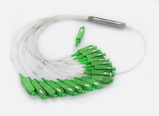 شراء 1x2 PLC SC/APC قطاع الألياف البصرية FTTH SM 0.9mm G657A1 قطاع 1m PLC الألياف البصرية online manufacture
