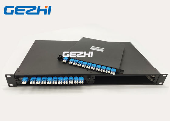 شراء قابس ليفي مزدوج بمحول 4CH 100Ghz Dense WDM C21 إلى C24 LC PC online manufacture