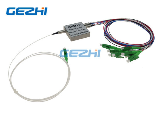 شراء 1650nm مفاتيح الألياف البصرية 1x8 الميكانيكية غير مغلق online manufacture