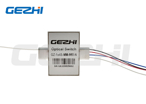 مفاتيح ضوئية 1x4T S105 / 125um من الألياف لتبديل قنوات الليزر / المعدات الطبية