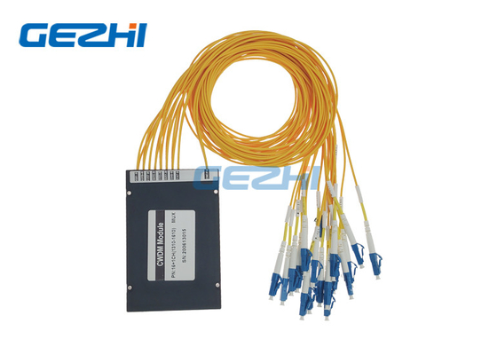 16 قناة CWDM وحدة LC / PC 1310-1610 نانومتر صندوق الألياف الضوئية