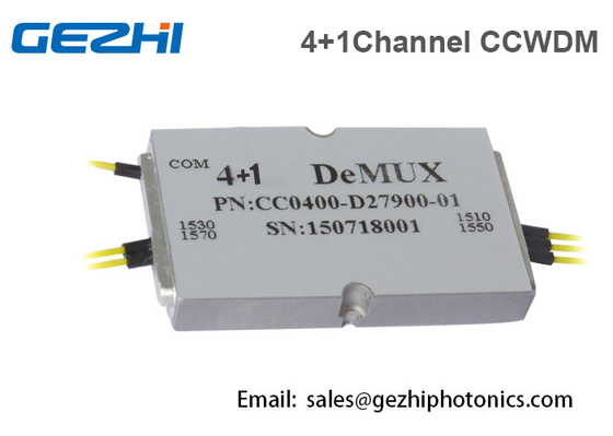 4 + 1 Channels Free Space Compact CWDM الوحدة النمطية مع منفذ الترقية