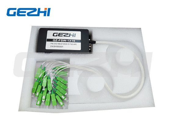 مفاتيح الألياف الضوئية ذات الطول الموجي القابل للتخصيص 1x16 Multi Channel Single Mode Multimode