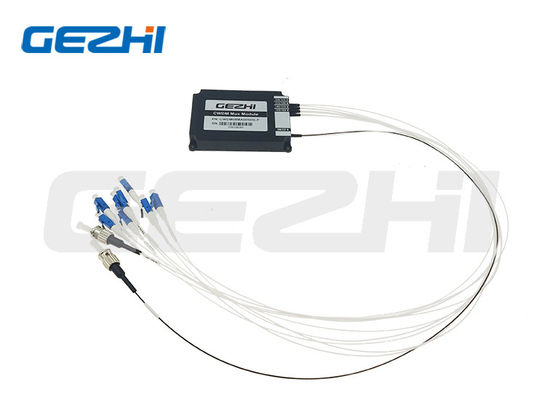 وحدة Mux Demux CWDM 1x8 بطول موجي 1470~1610 نانومتر ليف بصري أحادي النواة مع موصلات LC/UPC ST/UPC لمراكز البيانات