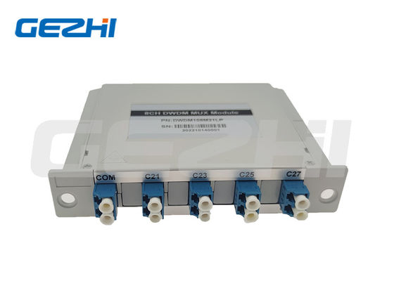 8 قنوات فقد إدخال منخفض استقرار عالي DWDM Mux Demux وحدة WDM الكثيفة لمركز البيانات