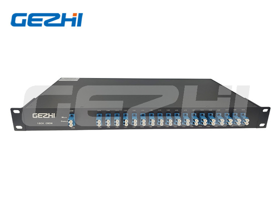 18 قناة CWDM الألياف البصرية متعددة الإرسال الألياف المزدوجة في هيكل 19 