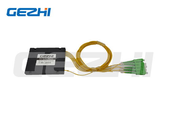 1 × 4 مقسم الألياف البصرية السلبي SC / APC ABS Module 1260-1650nm