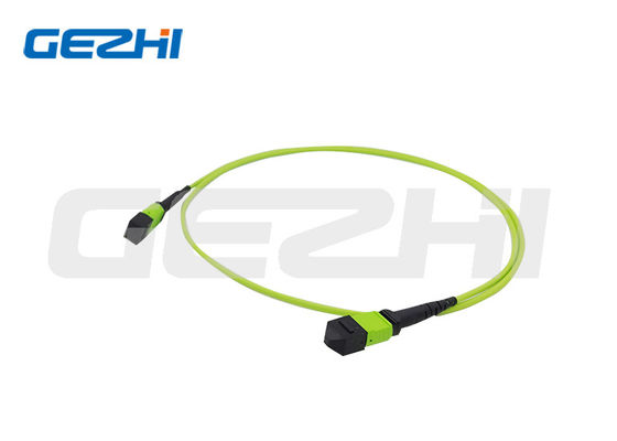OM5 Multimode MPO Fiber Optic Patch Cord مع طول مخصص لتطبيقات مركز البيانات