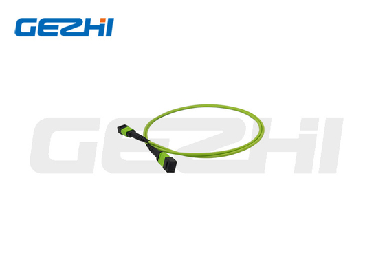 LC OM3 8f MPO Fiber Optic Patch Cord FTTX كابل التصحيح MPO