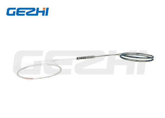 1x8 ألياف عارية PLC Splitter أنابيب الفولاذ نوع ل FTTH مع G657A1 الألياف