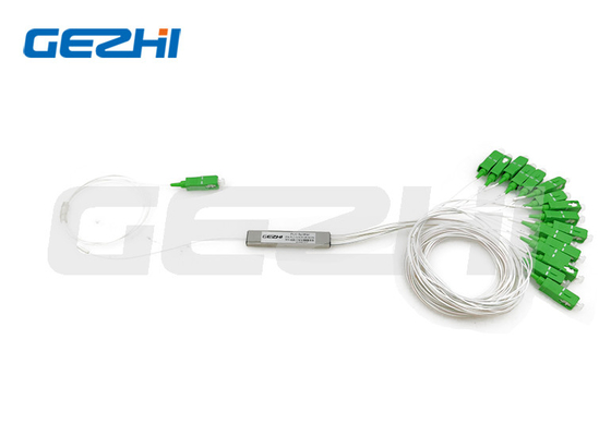 PON FTTH Network Fiber Optic Mini PLC Splitter 1 * 16 مع موصل SC APC