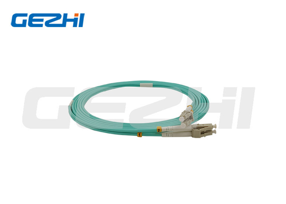الشركة المصنعة للألياف الضوئية FTTH LC OM3 Multimode Duplex Cable Jumper Fiber Optic Patch Cord