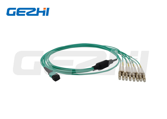 MPO to LC 8/12 Fibers OM3 50/125 Multimode Fiber Optic Patch Cord Cable Breakout Cable
