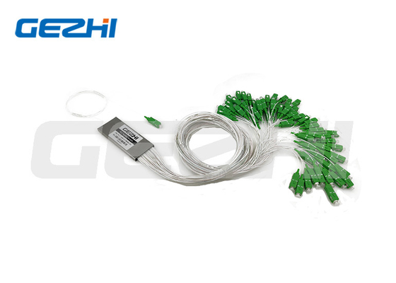 FC / APC 1x16 الألياف البصرية PLC الفاصل نوع أنبوب الفولاذ المقاوم للصدأ