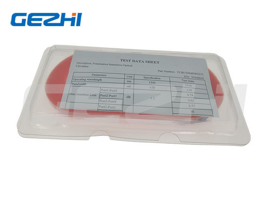 4 موانئ 1550nm Fiber Optical Circulator مع SC APC Connector للشباك Bragg Fiber