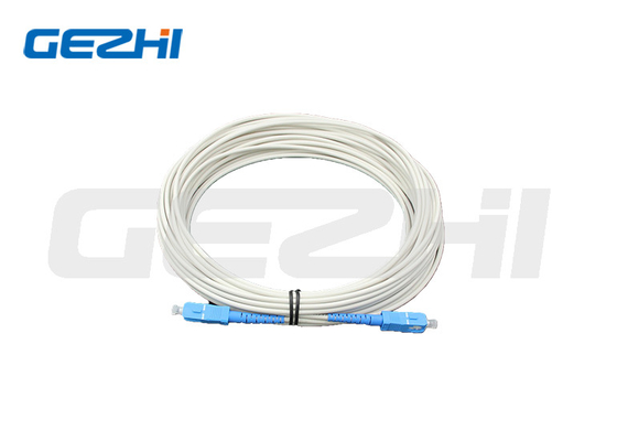 سلك التصحيح المدرع FTTH OM1 Duplex Jumper SC / LC / FC / ST سلك تصحيح الألياف البصرية