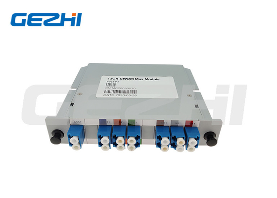 وحدة CWDM عالية العزل 12CH MUX Fiber CWDM لنظام شبكات النقل البصري السلبي