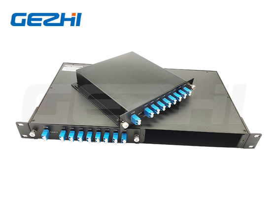 جودة عالية 16 قناة 1U 19 بوصة رف 2 وحدات 16CH CWDM مسك الغزال Demux