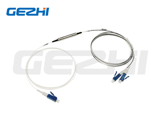 1x2 LC APC مرشح بصري سلبي Dwdm Mux Demux 900um أنبوب فضفاض