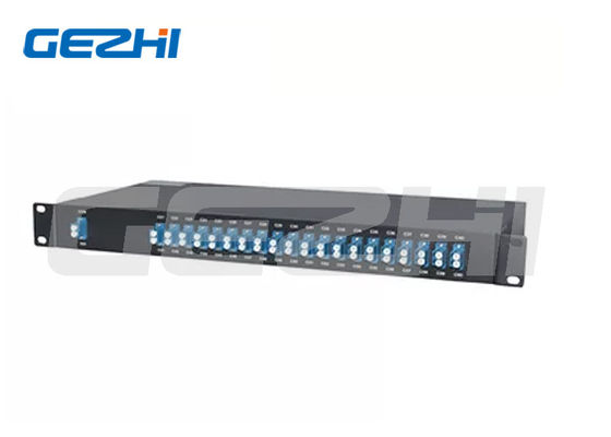 40CH AAWG وحدة DWDM MUX DEMUX الألياف الواحدة 0.7m الطول لنقل WDM