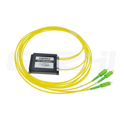 مضاعف/مزيل مضاعف DWDM قابل للتخصيص مع خسارة إدخال ≤7.0 ديسيبل، درجة حرارة تشغيل -40 درجة مئوية ~ +85 درجة مئوية، وتباعد قنوات من 100 جيجاهرتز إلى 5 جيجاهرتز