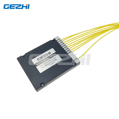 مزيد من أجهزة التوزيع على طول الموجة DWDM Mux Demux مع عزل 30dB خسارة إدراج 7.0dB وموصولات LC SC FC ST