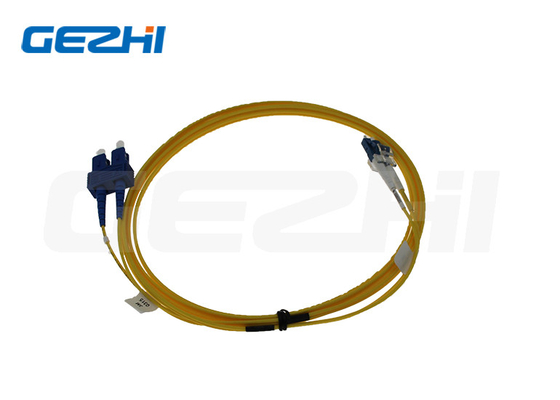 خسارة إدراج منخفضة LC إلى SC SingleMode Duplex Patch Cord